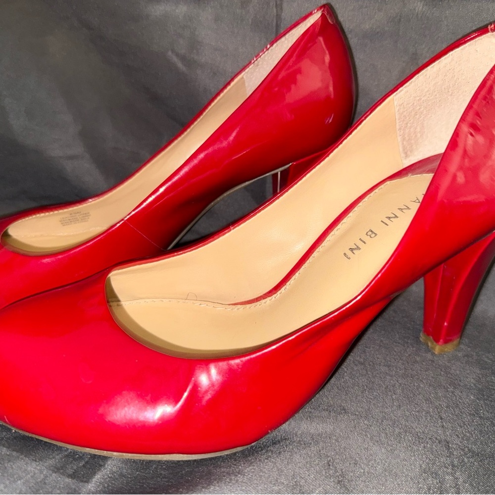 Ganni Bold Red Heels